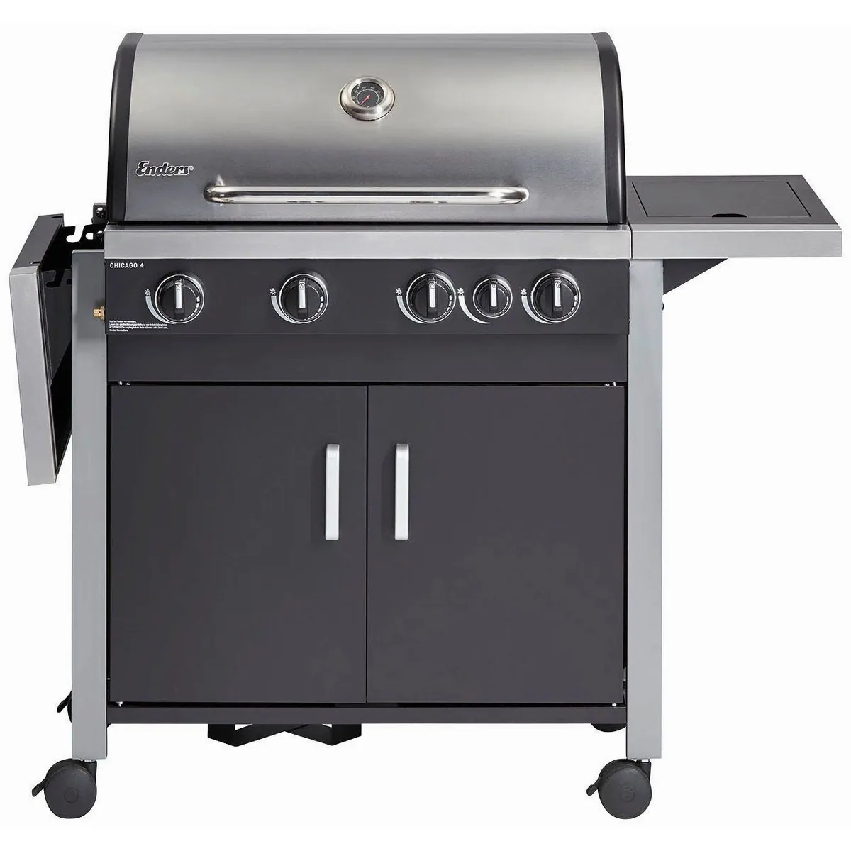 Enders Chicago 4 K Gasgrill, 4 Brenner, Edelstahl, 134,5x51x108 cm 3