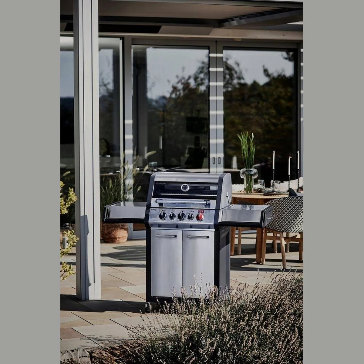 Enders Gasgrill Monroe Pro 3 SIK Turbo, BxTxH: 144x58x119 cm, Turbo Zone, Heat Range, Simple Clean 2