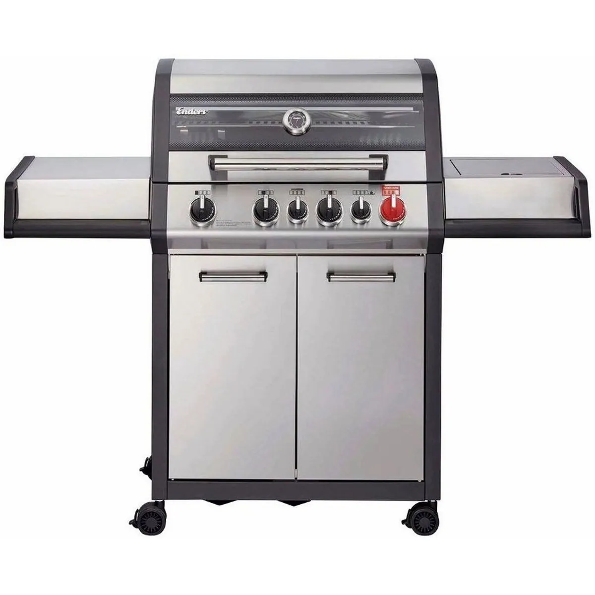 Enders Gasgrill Monroe Pro 4 SIK Turbo, 21,1 kW Gesamtleistung, Infrarot-Backburner, doppelwandige Edelstahlhaube 3