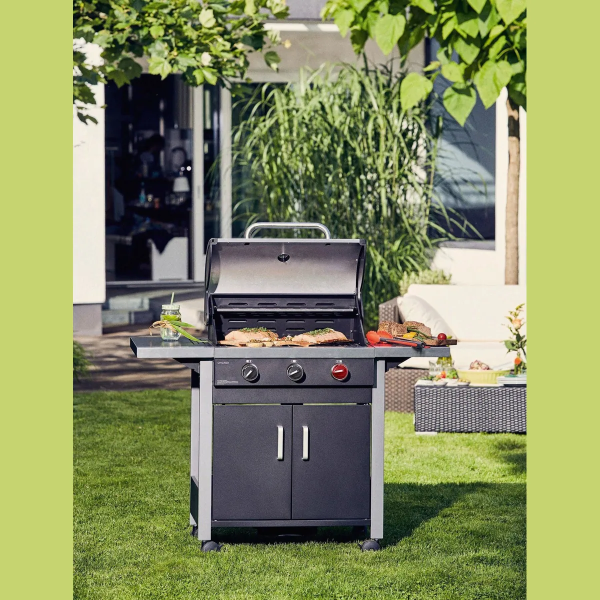 Enders Gasgrill Chicago 3 R Turbo, 10,6 kW Leistung, 3 Edelstahlbrenner 2