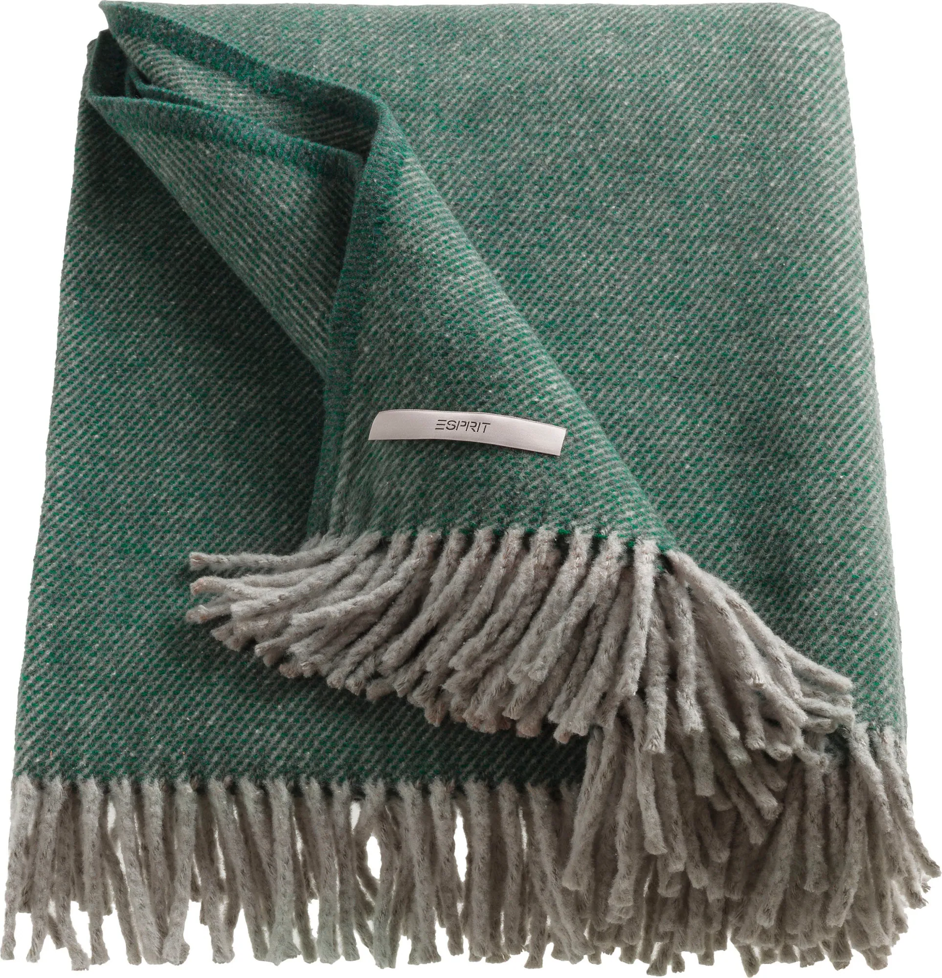 Esprit Jade Wohndecke, aus recycelter Baumwolle, moderne Eleganz
