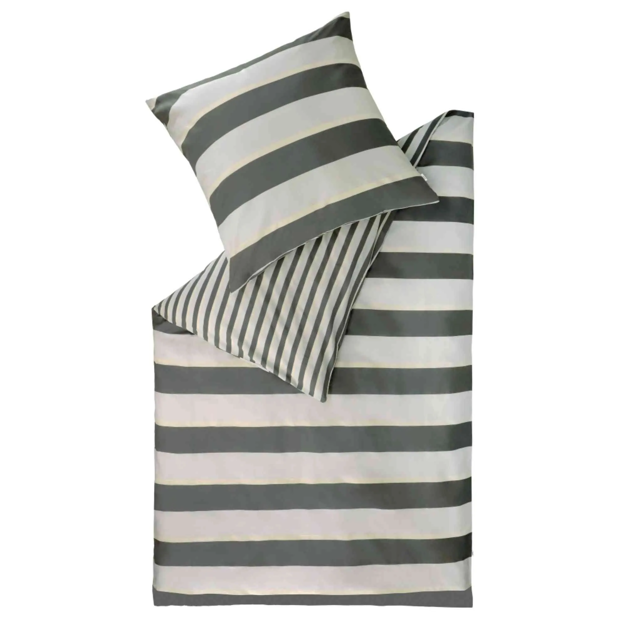 Esprit FUN Renforcé Bettwäsche, 100% Baumwolle, 2-teilig, 135 x 200 cm in Grau