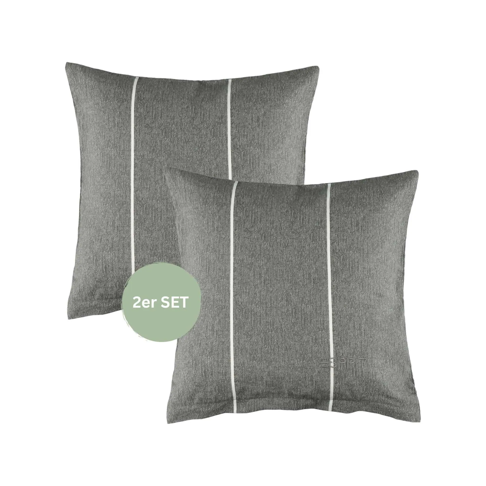 Esprit Bettwäsche HARPLINES Renforcé, 100% Baumwolle, 2-teilig, 40x40 cm — modernes Design, nachhaltige Baumwolle, pflegeleicht