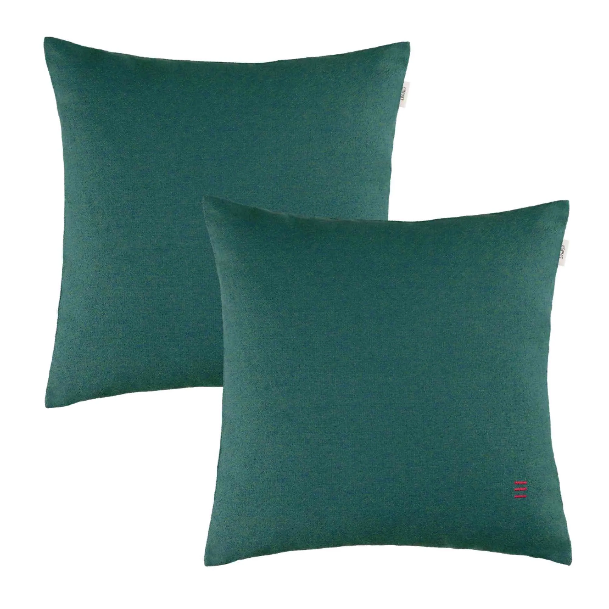 Esprit Kissenhülle FUN-2 Zierkissenhülle, elegantes Design, 2er Set — 45 x 45 cm in Grün