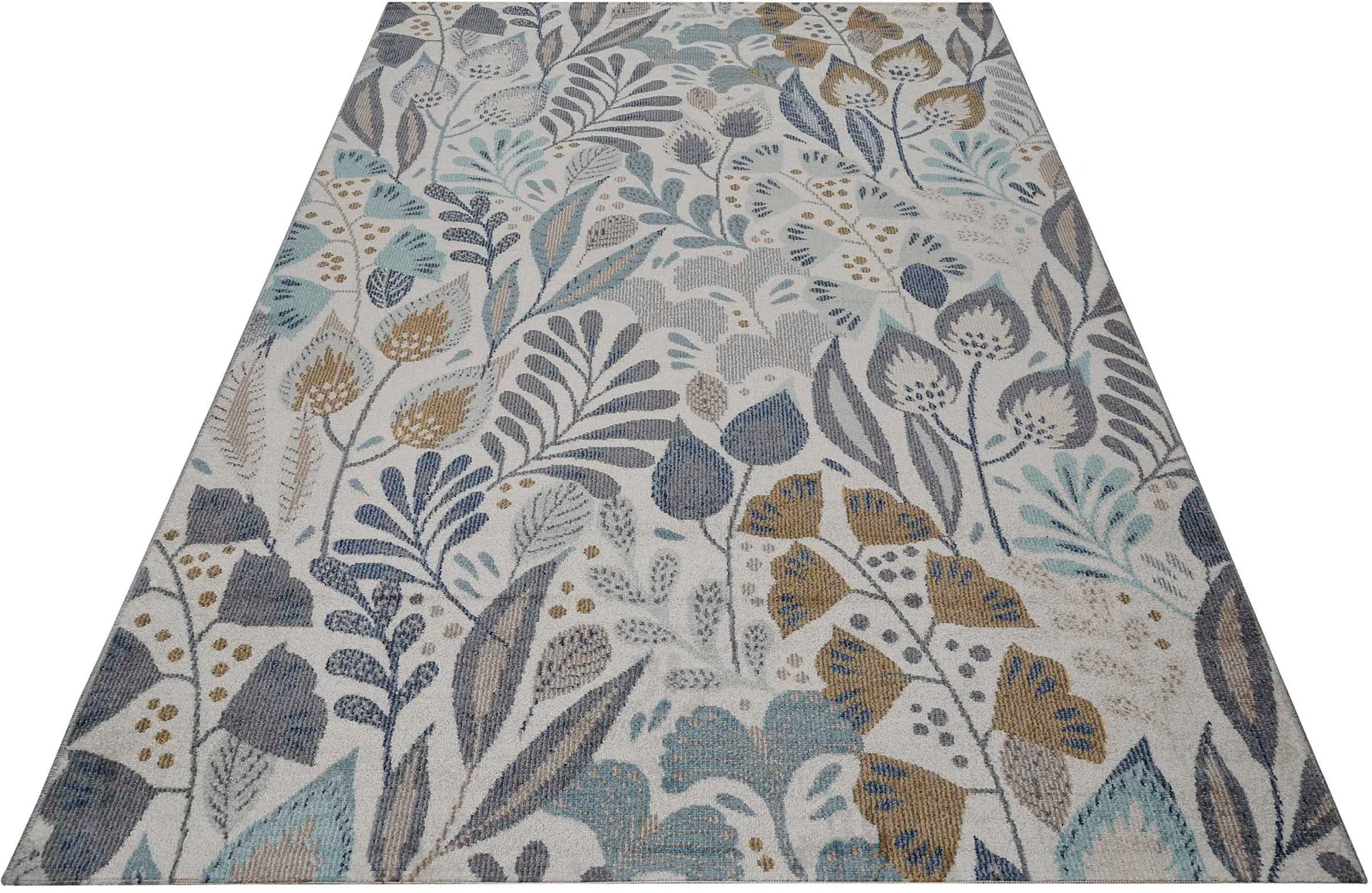 Esprit Outdoorteppich Lilly, blumiges Design, wetterfest, rechteckig, Höhe: 4 mm