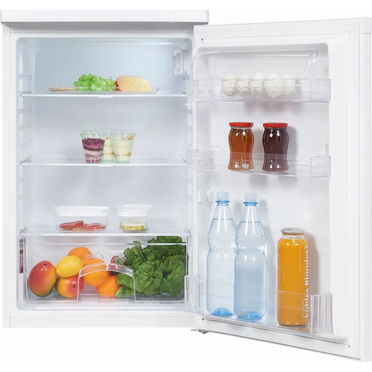exquisit KS16-V-040E Kühlschrank, 85 cm hoch, 55 cm breit, 127 l Volumen 3