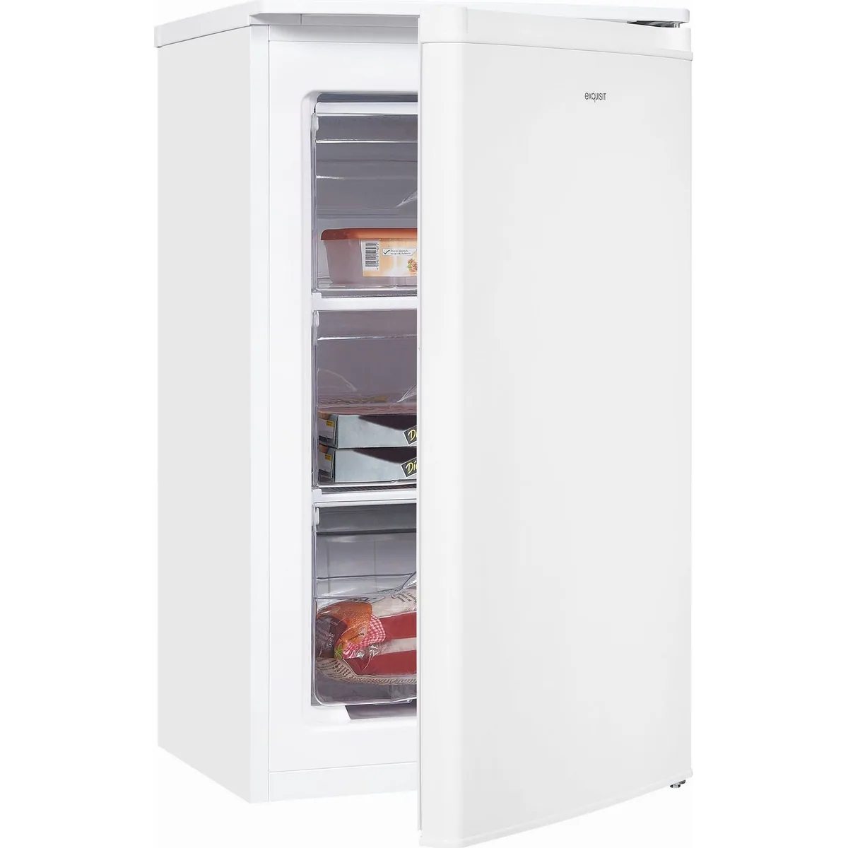 exquisit GS111-040E Gefrierschrank, 85 cm hoch, 64 l Volumen, 40 dB Geräuschpegel