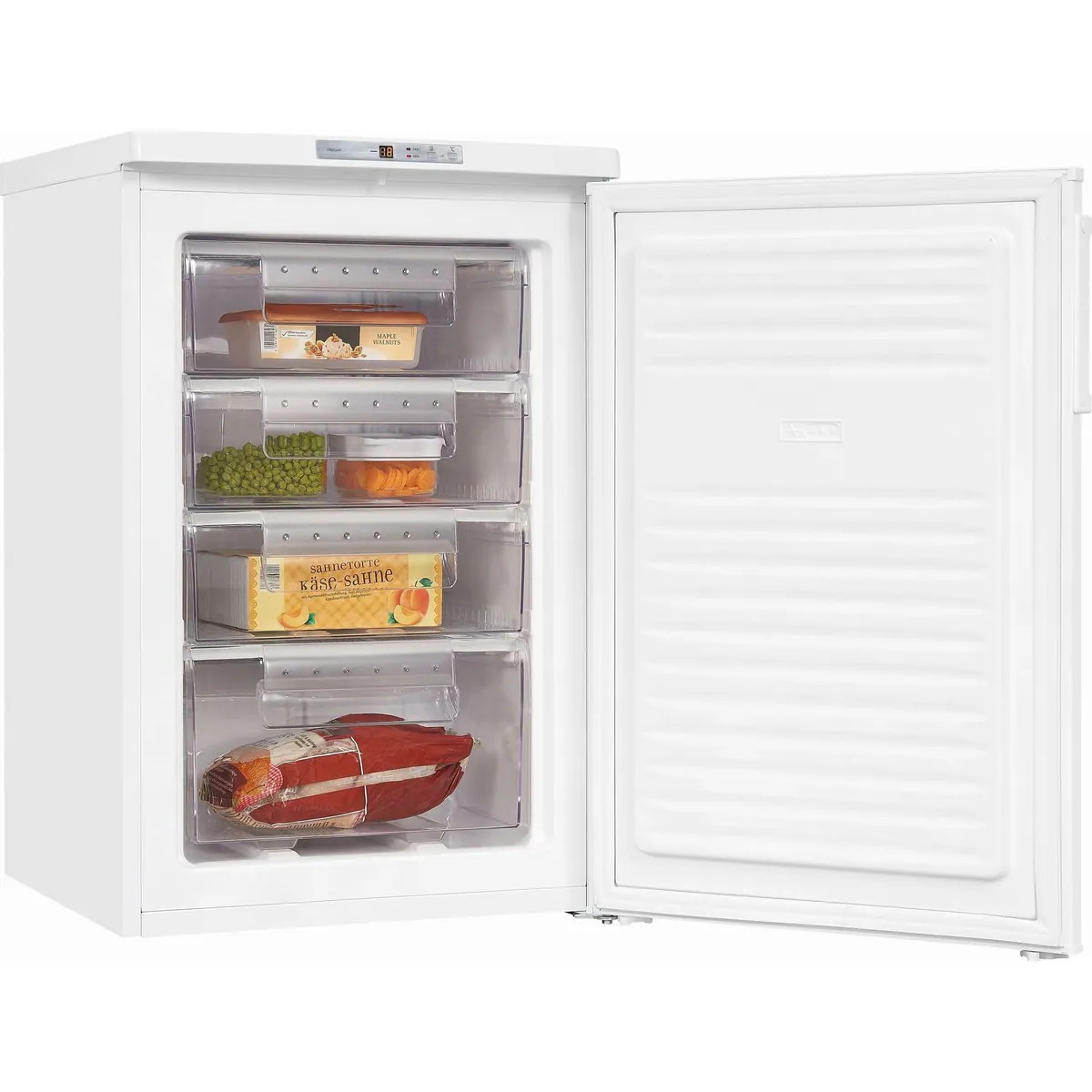 exquisit GS80-HE-040E Gefrierschrank, 4 Gefrierschubladen, Energieeffizienzklasse E, 91 l Volumen 3