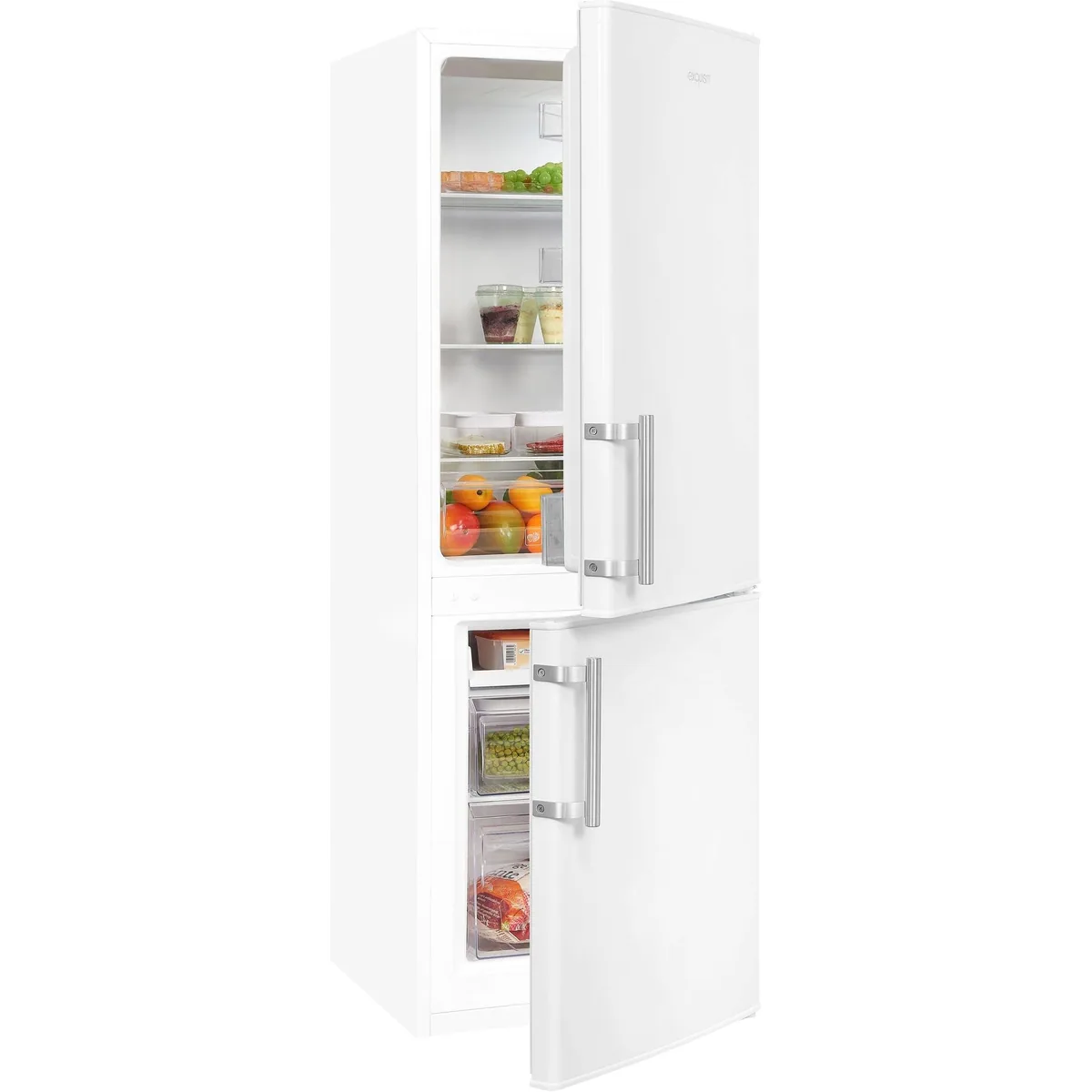 exquisit KGC233-60-HE-040D Kühl-/Gefrierkombination, 142,2 cm hoch, 50 cm breit, LED-Beleuchtung
