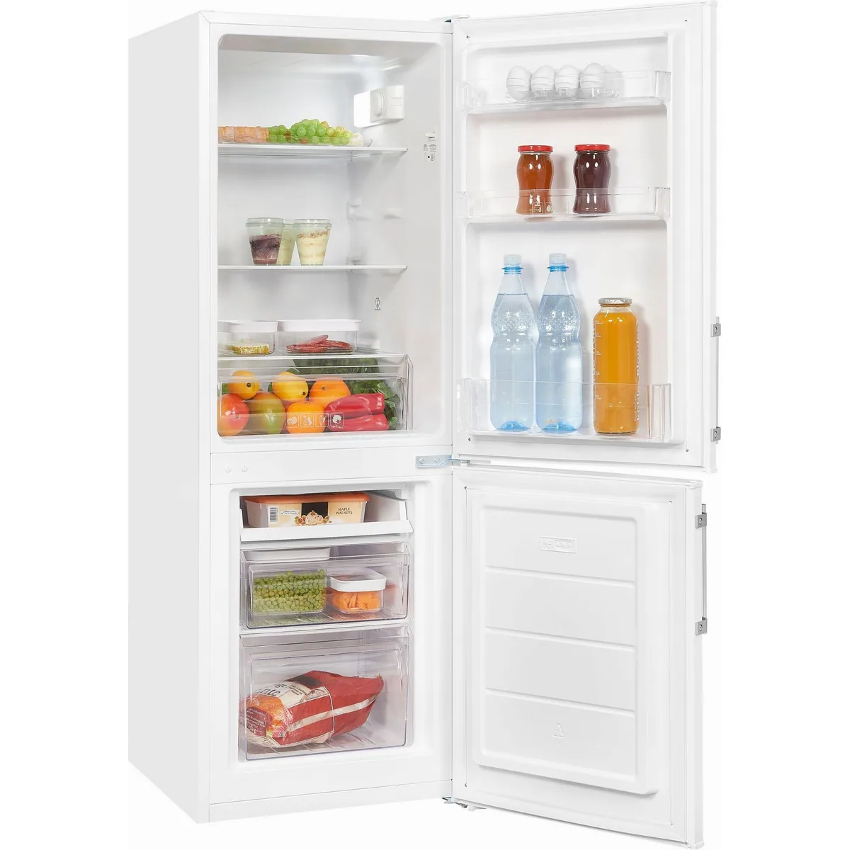 exquisit KGC233-60-HE-040D Kühl-/Gefrierkombination, 142,2 cm hoch, 50 cm breit, LED-Beleuchtung 4
