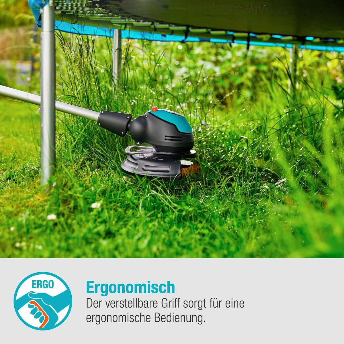 GARDENA EasyCut 23/18V P4A Akku-Rasentrimmer, 23 cm Arbeitsbreite, inkl. Akku und Ladegerät 5