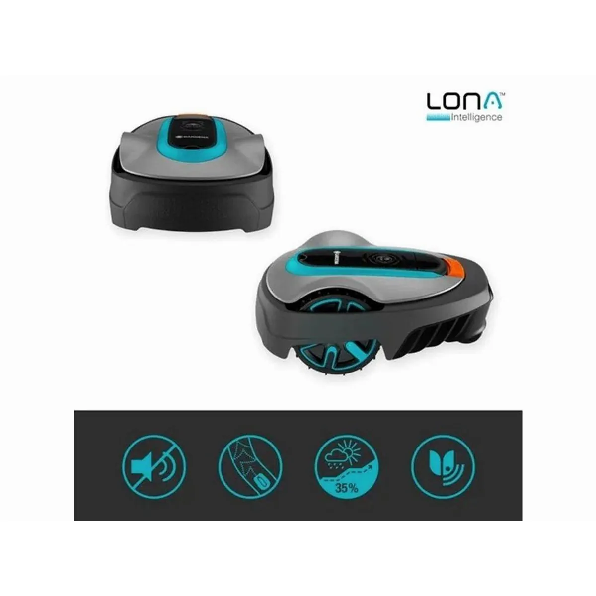 GARDENA Sileno city Mähroboter, für Flächen bis 600 m², Lona-Technologie, IPX5 3
