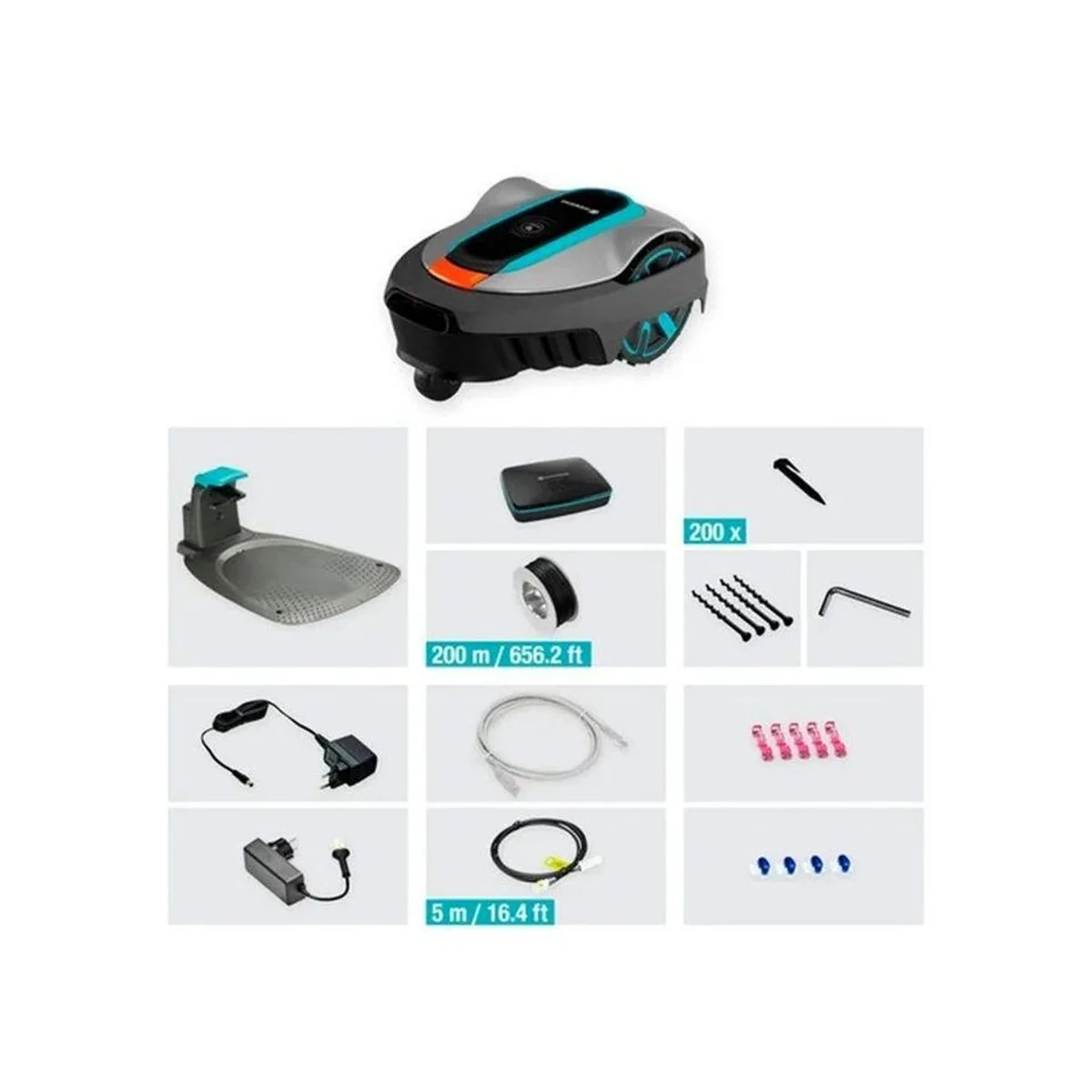 GARDENA Sileno city Mähroboter, für Flächen bis 600 m², Lona-Technologie, IPX5 5