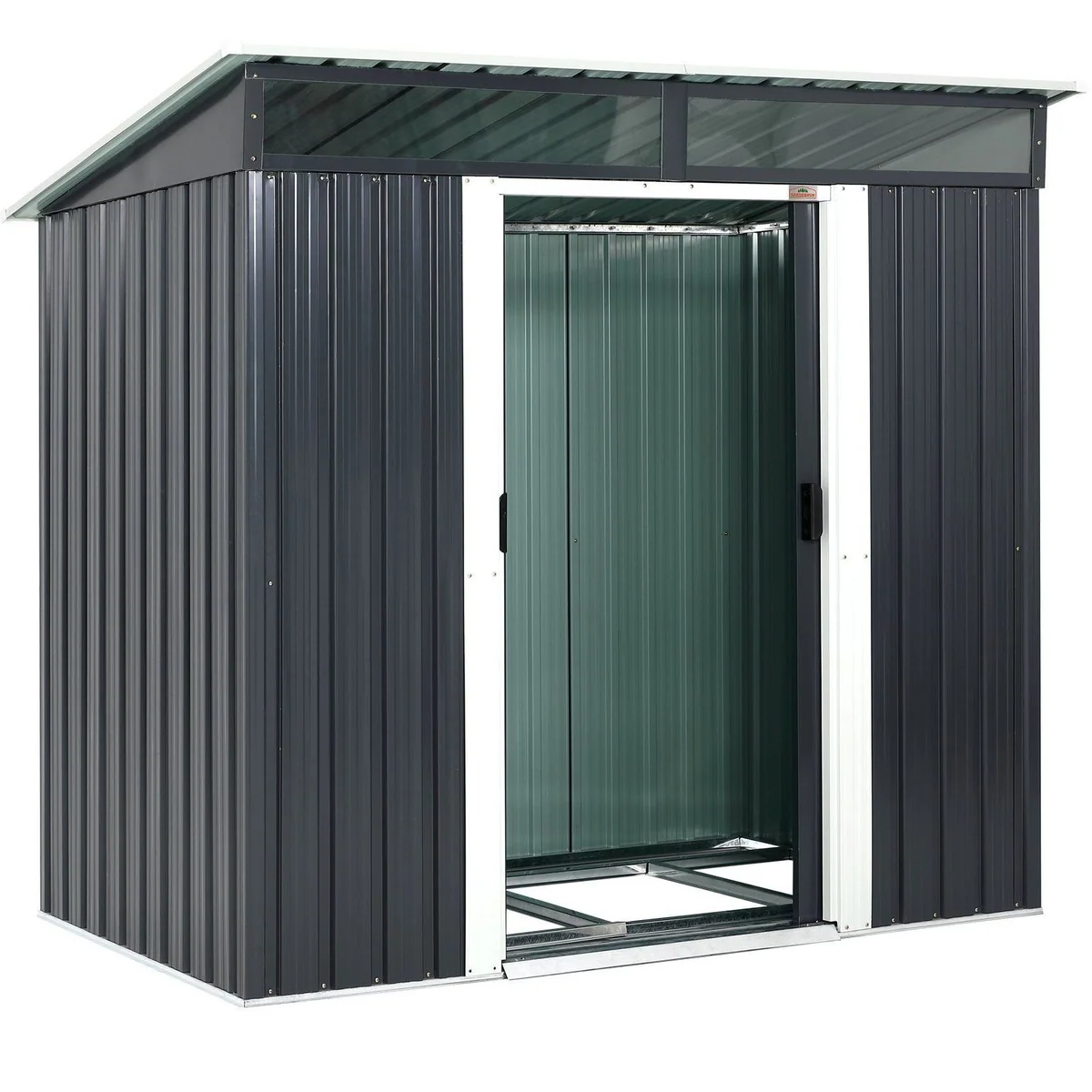 Gardebruk Gerätehaus L, 3,4m³ mit Fundament, 196x122x180cm, 2 Fenster