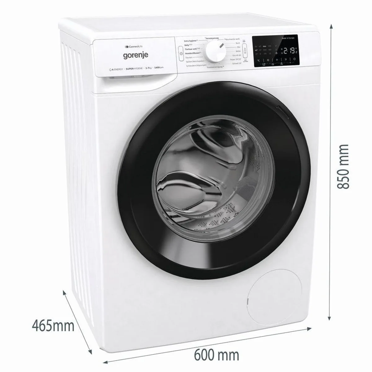GORENJE Wave PNEI74SA1DTS Waschmaschine, 7 kg, 1400 U/min, Invertermotor 5