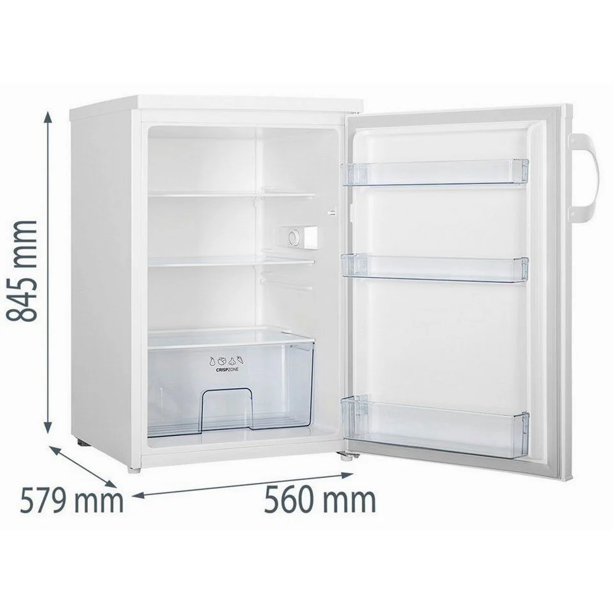 GORENJE R49CPW Table Top Kühlschrank, 84,5 cm hoch, 133 l Kühlvolumen, Energieeffizienzklasse C 4