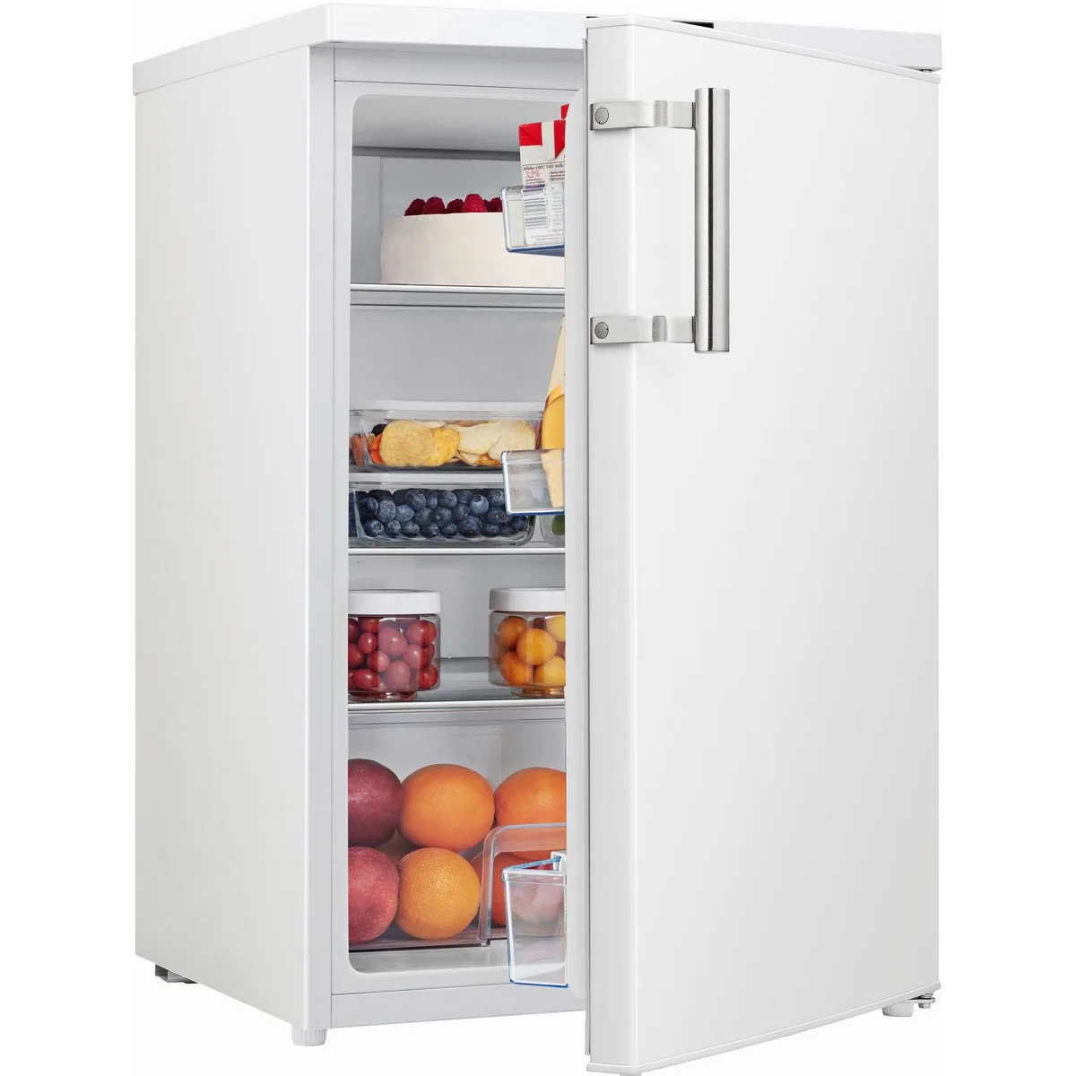 Hanseatic HKS8555DW Kühlschrank, 134 l Kühlvolumen, Abtauautomatik, Superkühlfunktion