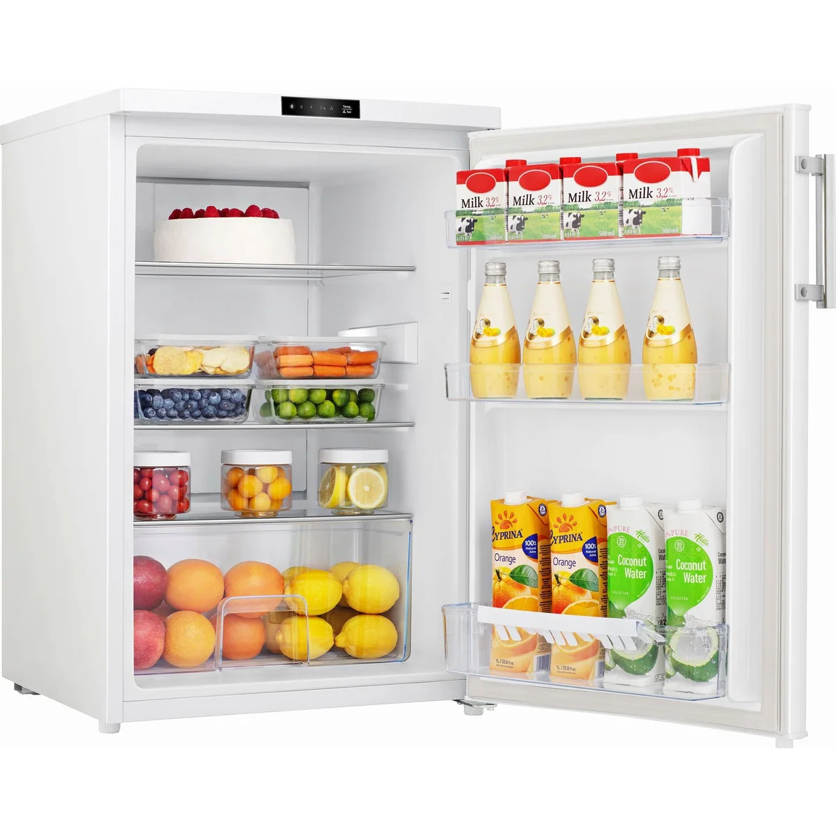 Hanseatic HKS8555DW Kühlschrank, 134 l Kühlvolumen, Abtauautomatik, Superkühlfunktion 3
