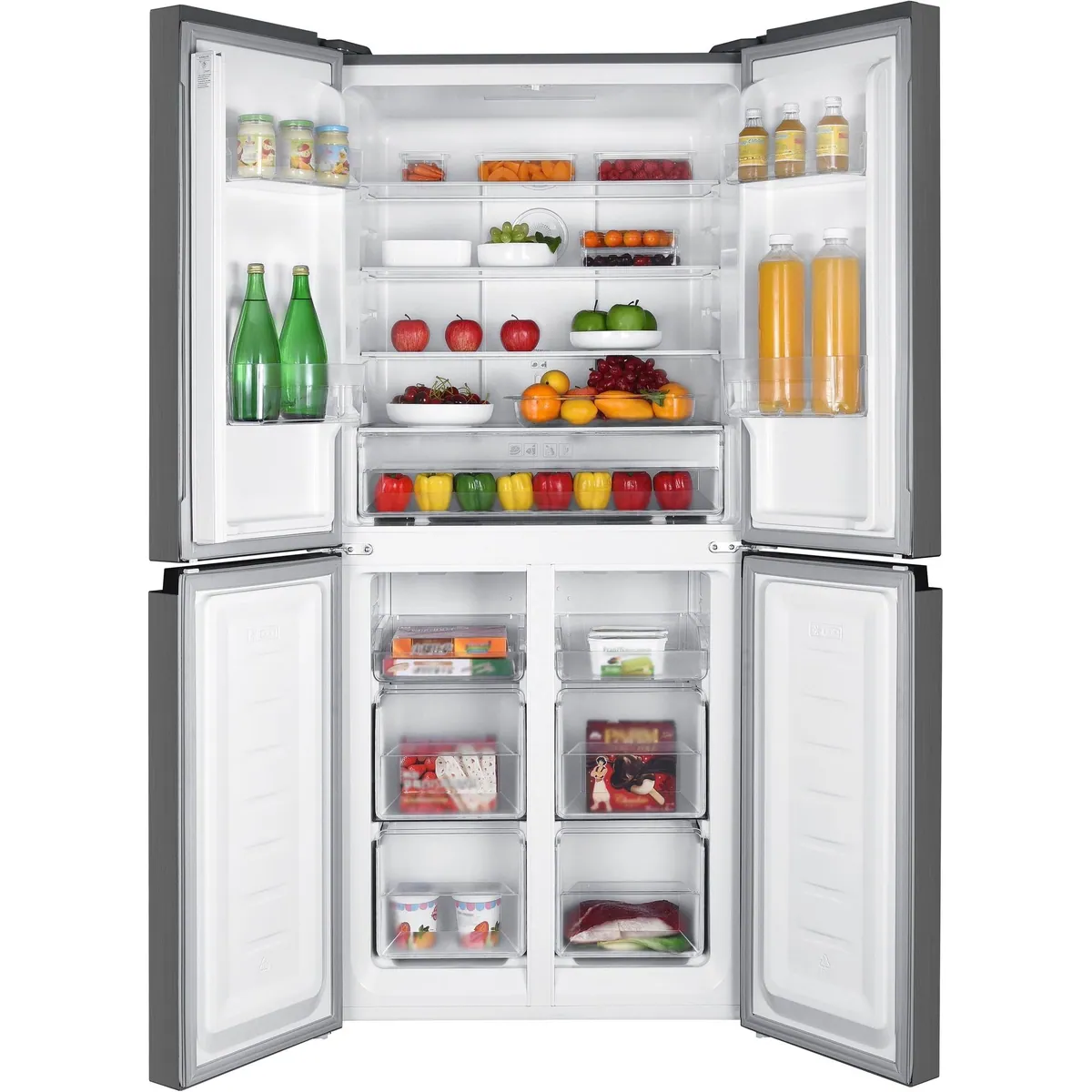 Hanseatic HCDD18080EI Multi Door Kühlschrank, 180 cm hoch, NoFrost, Türalarm 4