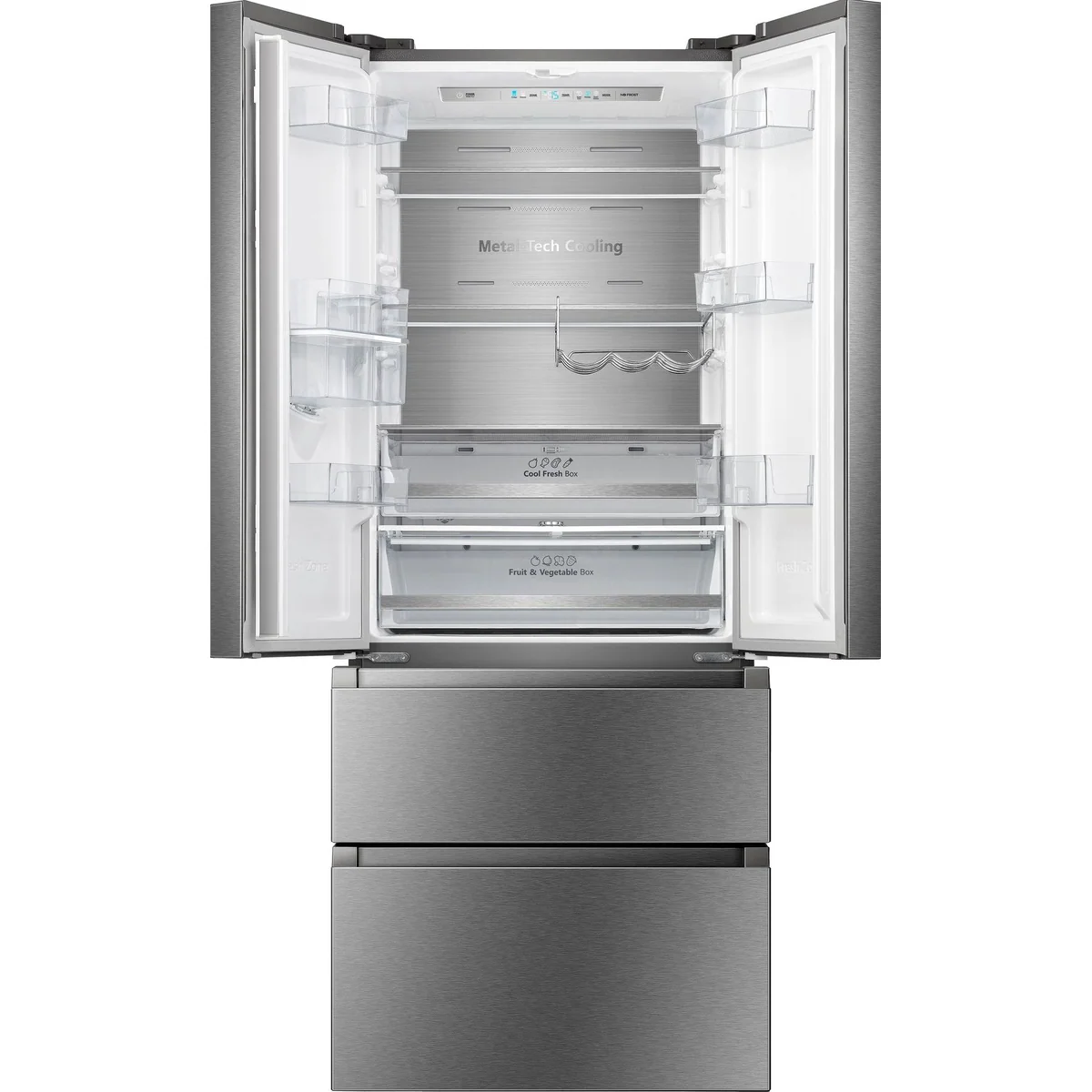 Hanseatic HFD20070EWDI French Door Kühlschrank, 200 cm hoch, NoFrost, Wasserspender 3