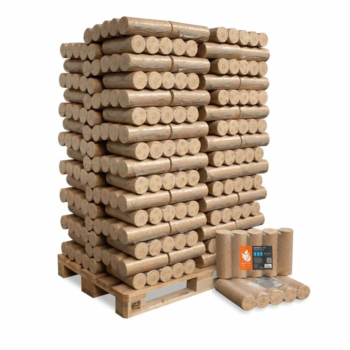 HEIZFUXX Nestro XL Blue Holzbriketts, 960 kg, hohe Heizleistung 2