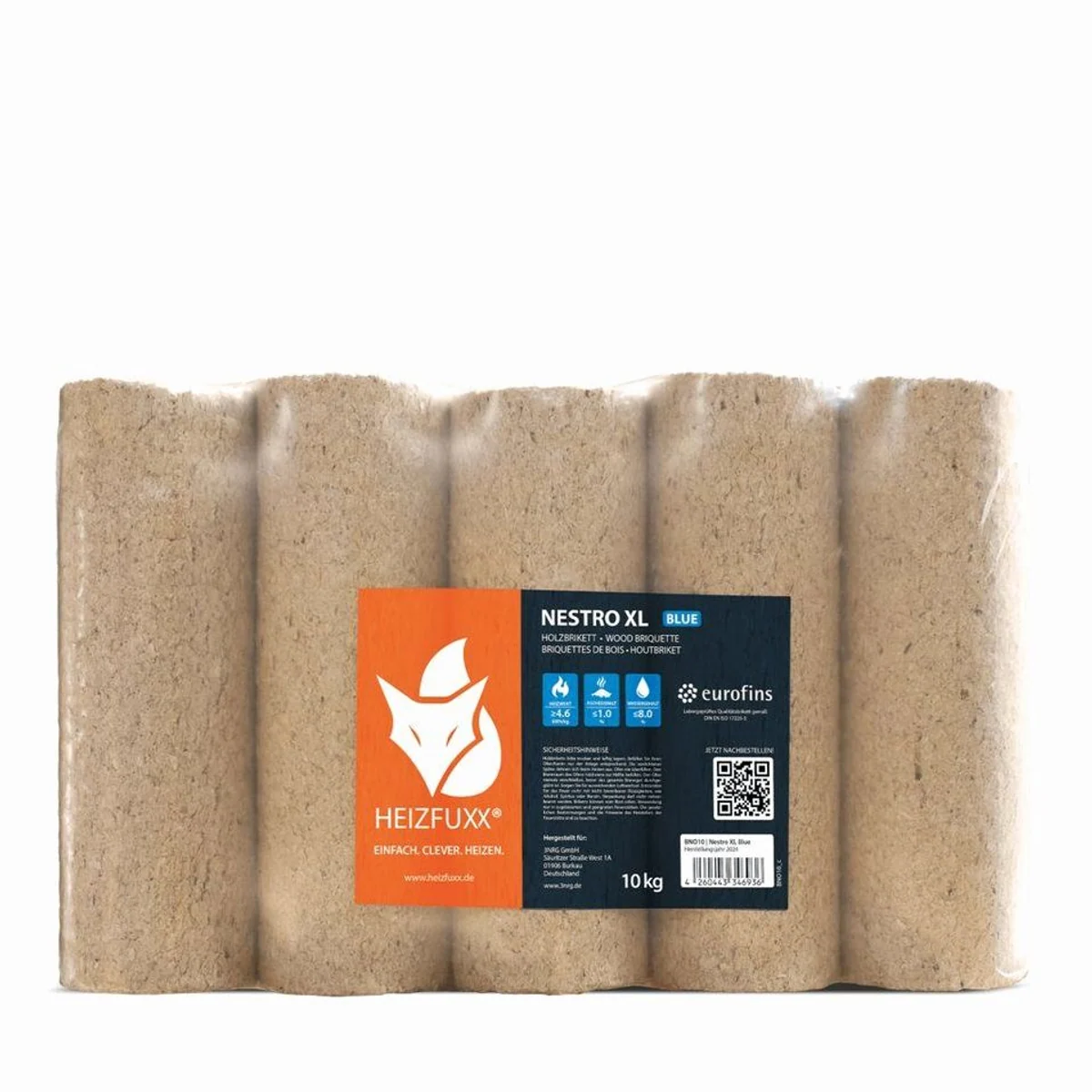 HEIZFUXX Nestro XL Blue Holzbriketts, 960 kg, hohe Heizleistung 4