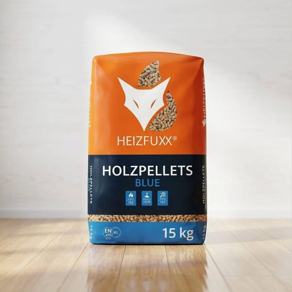 HEIZFUXX Holzpellets Blue, 300 kg, ENplus A1 zertifiziert 3