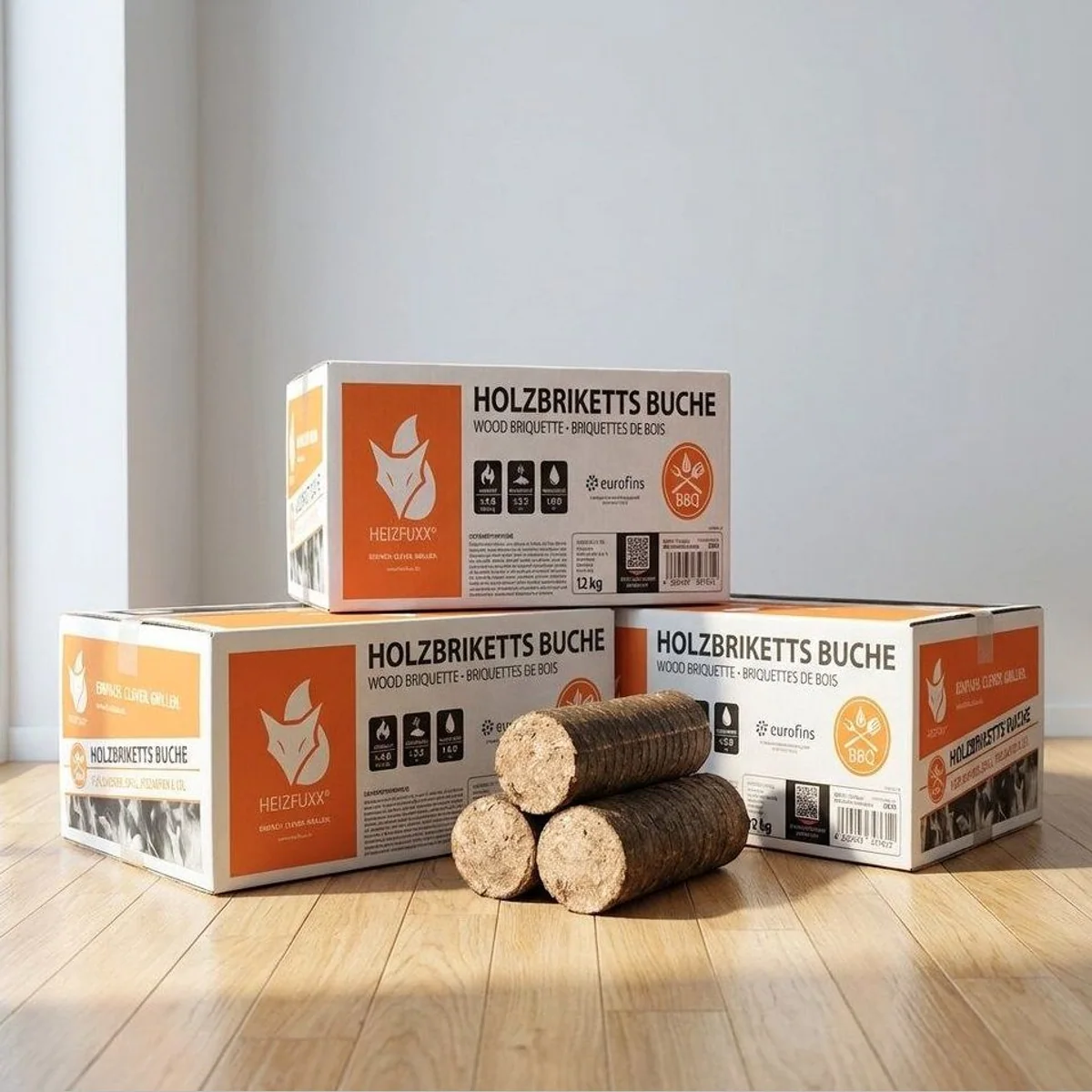 HEIZFUXX Holzbriketts Nestro Hartholz M, 300 kg, hohe Heizleistung und FSC-zertifiziert 4