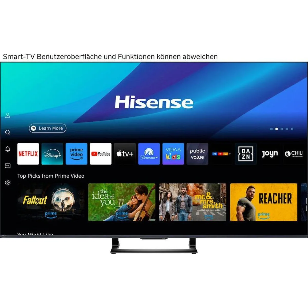 Hisense 75U7Q QLED Mini LED-Fernseher, 4K UHD, 144Hz Game Mode PRO, HDR-Unterstützung 2