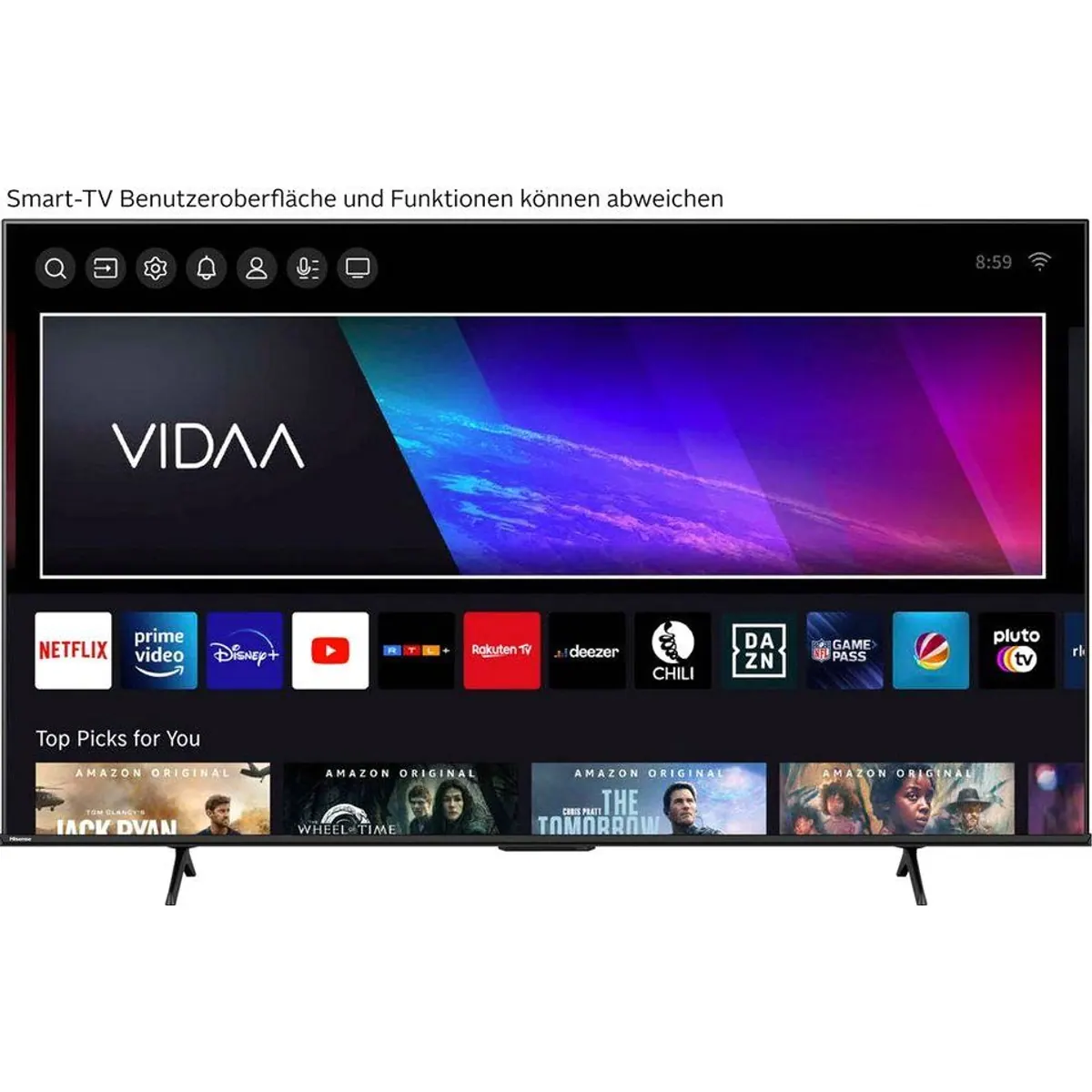 Hisense 100E7Q PRO QLED-Fernseher, 100 Zoll, 4K Ultra HD, Smart-TV 3