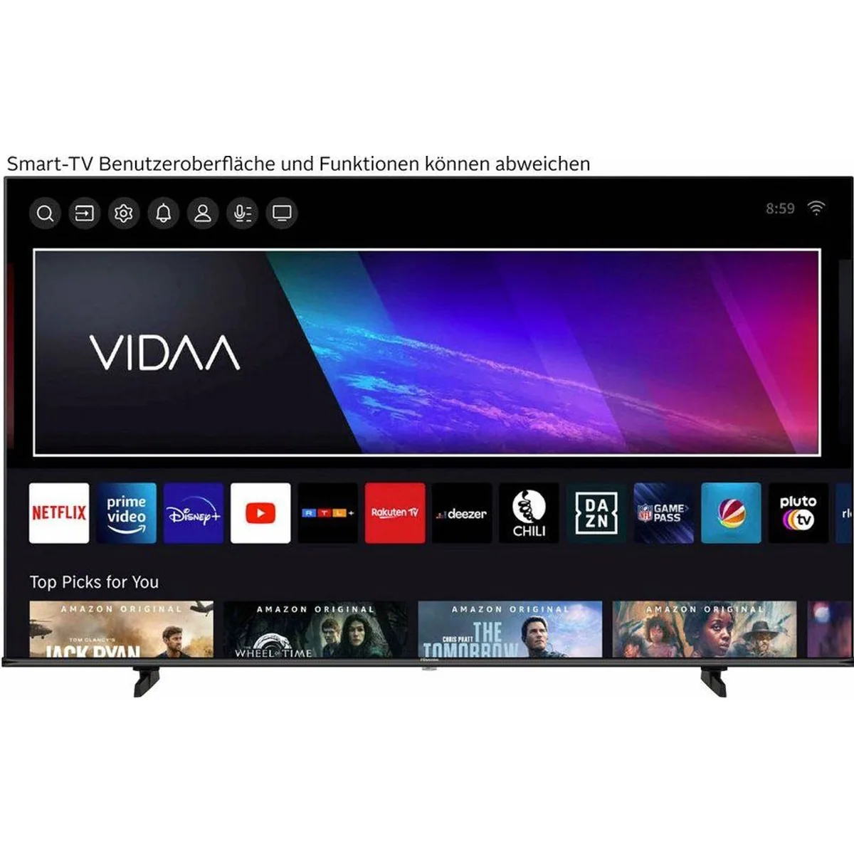 Hisense 85E77Q QLED-Fernseher, 4K Ultra HD, HDR-Unterstützung, Smart-TV-Funktionen 3