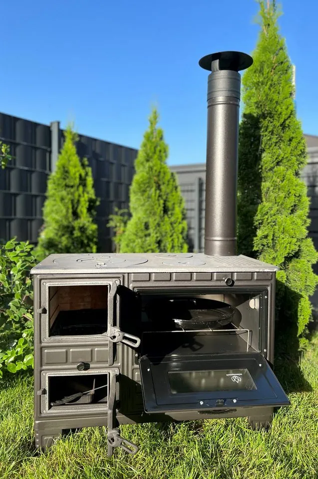 Homeparadise Grillkamin, vielseitiger Outdoor Küchenofen mit 9 kW Leistung 2