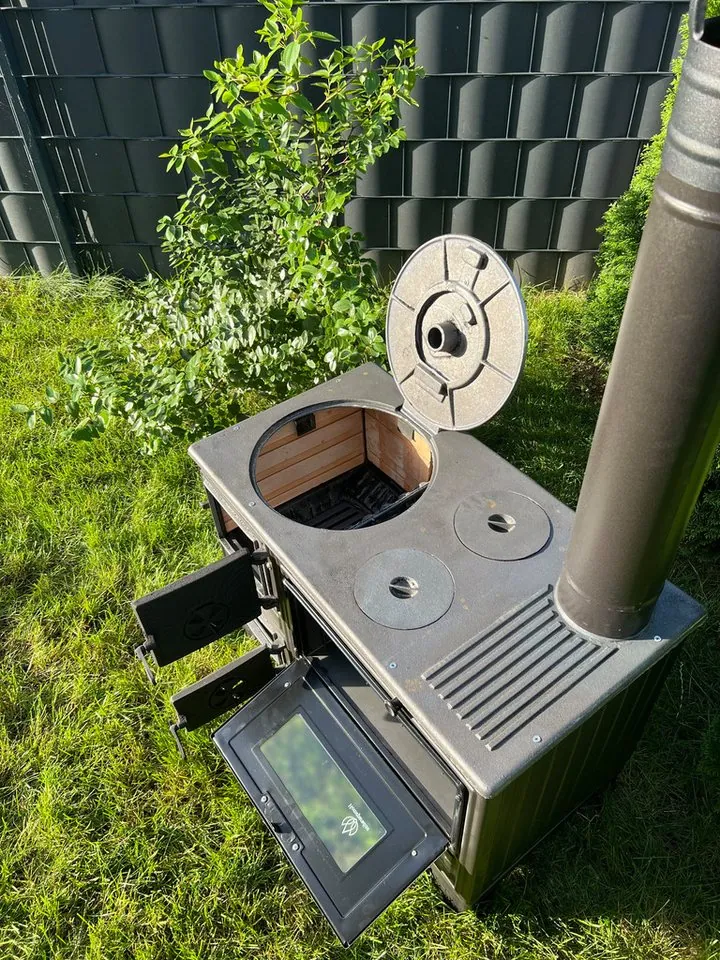 Homeparadise Grillkamin, vielseitiger Outdoor Küchenofen mit 9 kW Leistung 3