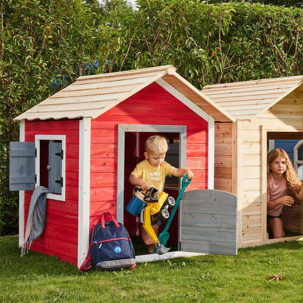 HOME DELUXE Spielhaus Das kleine Schloss, FSC-zertifiziertes Holz, stabiler Aufbau 2