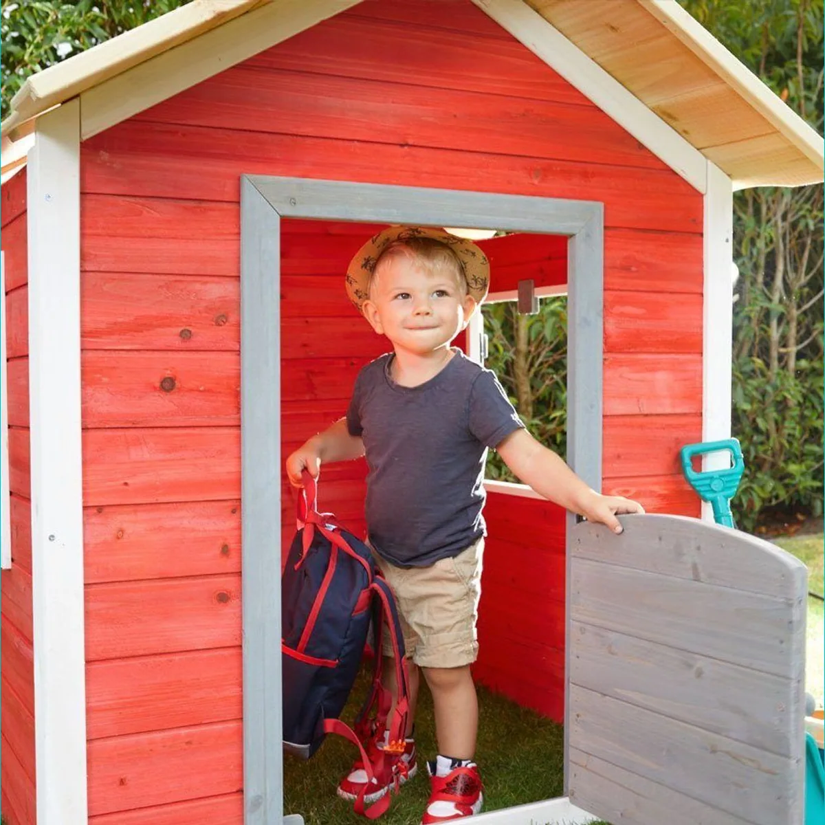 HOME DELUXE Spielhaus Das kleine Schloss, FSC-zertifiziertes Holz, stabiler Aufbau 3