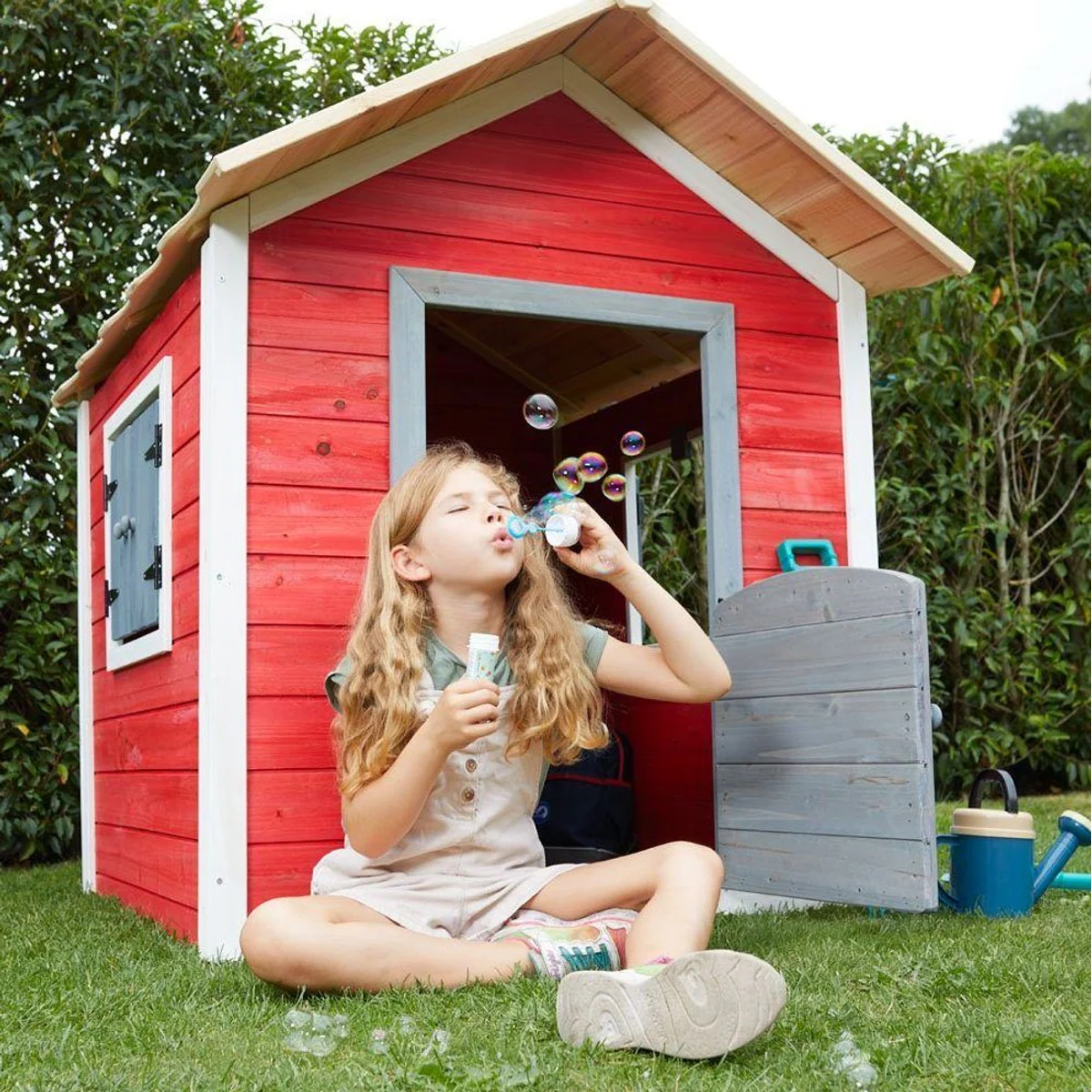 HOME DELUXE Spielhaus Das kleine Schloss, FSC-zertifiziertes Holz, stabiler Aufbau 5