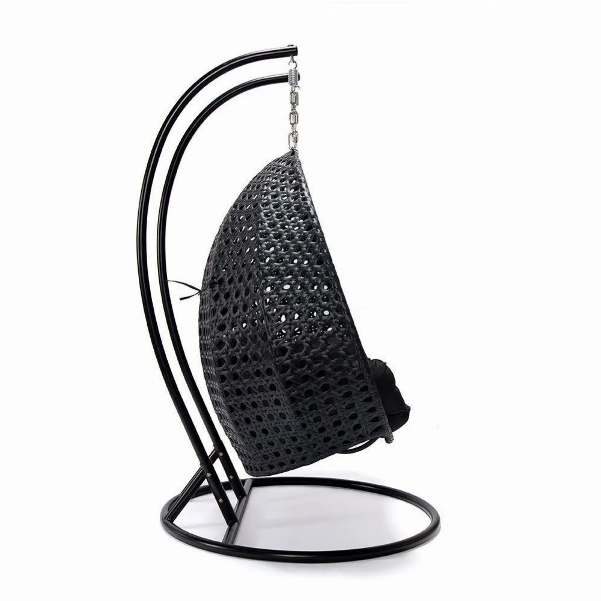 HOME DELUXE Hängesessel TWIN, wetterfestes Polyrattan, inkl. Regenabdeckung 4