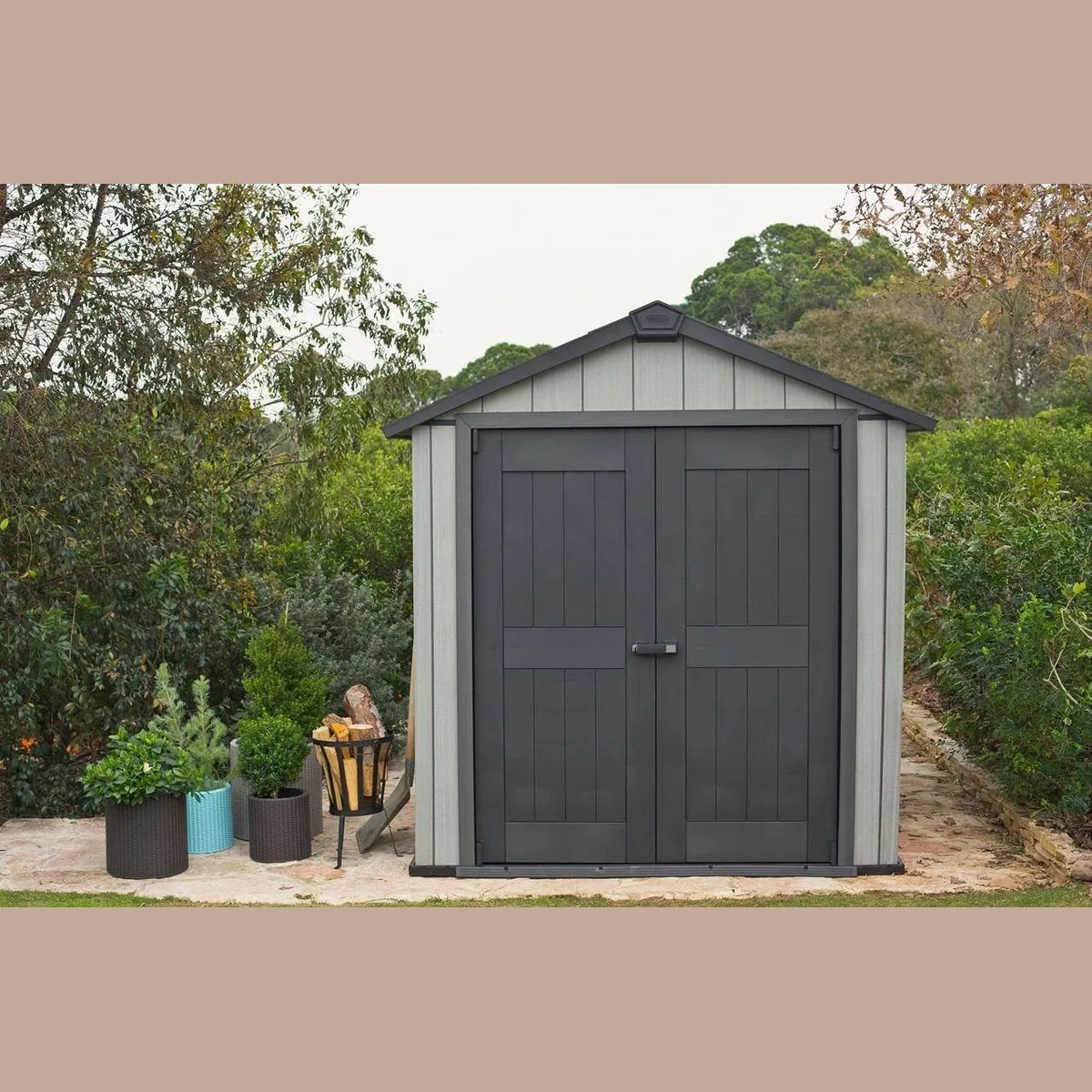 Keter Oakland 757 Gartenhaus, 8400 Liter Volumen, abschließbar, wartungsfrei 4
