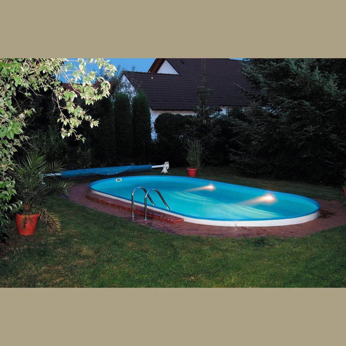 KONIFERA Ovalpool Lanzarote I, 5-tlg. Set, 250x450x110 cm 2