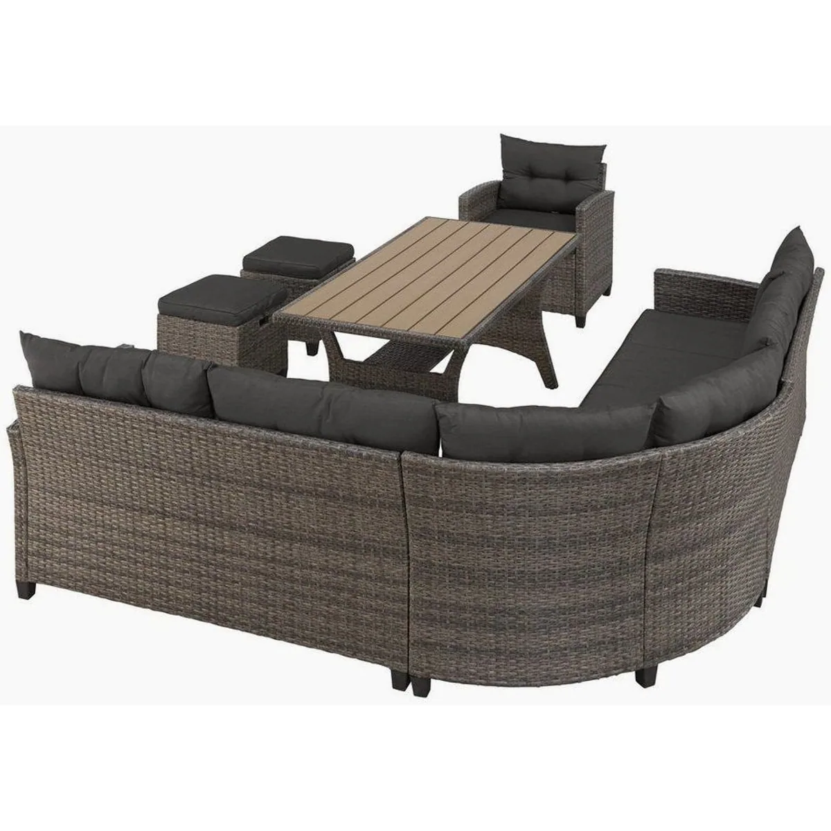 KONIFERA Keros Premium Gartenlounge-Set, Platz für 8 Personen, inkl. Hocker und Tisch 3