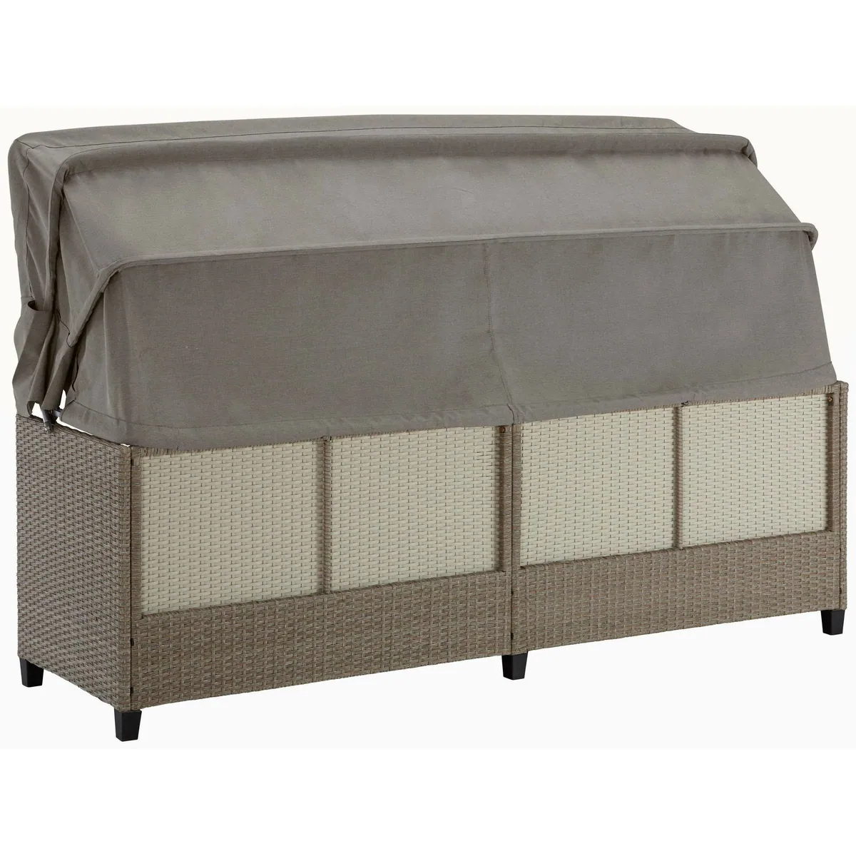 KONIFERA Loungesofa Alabama, BxTxH: 200x133x60 cm, Polyrattan, inkl. Auflage 4