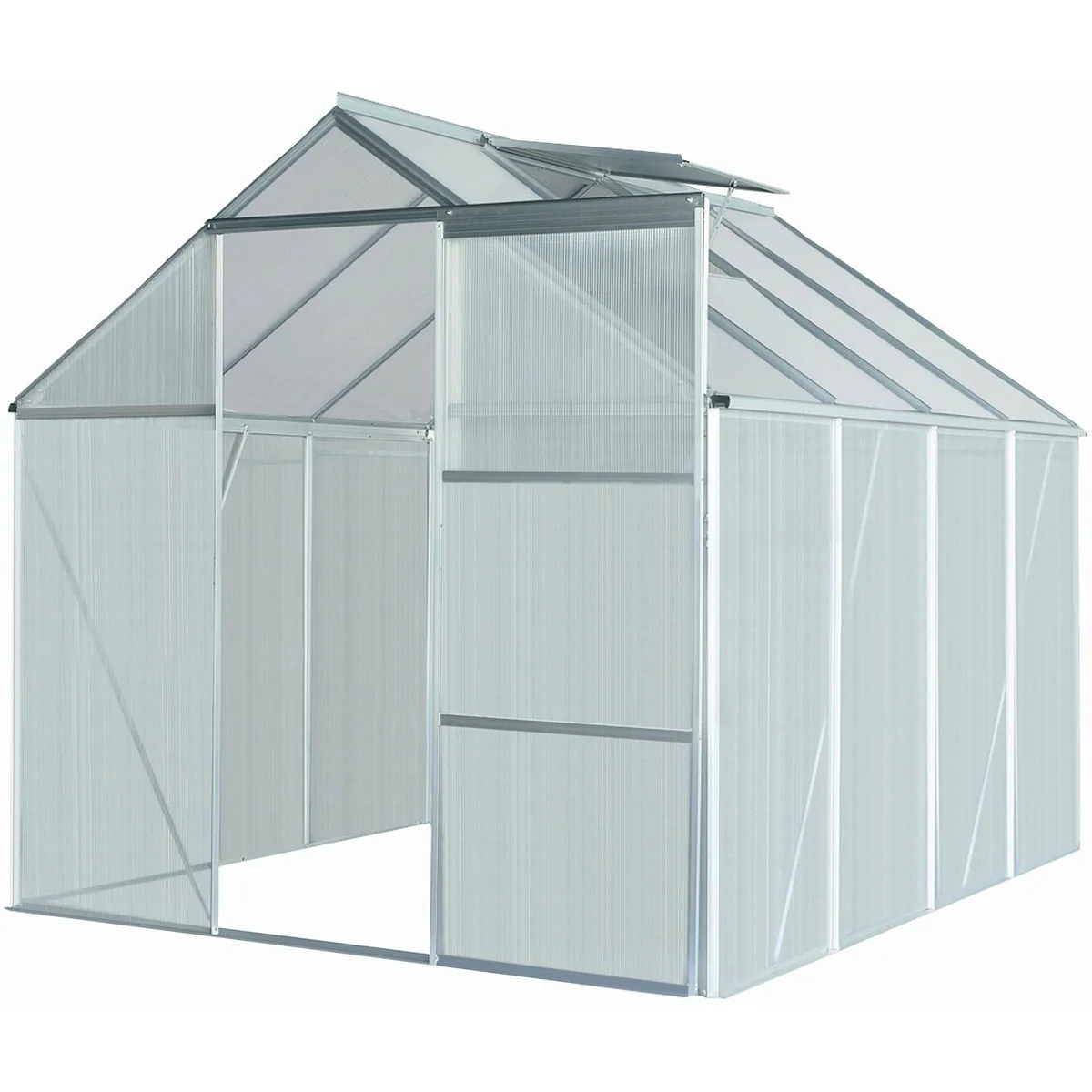 KONIFERA Gewächshaus Florenz, 4,8 m² Grundfläche, 4 mm Wandstärke 2