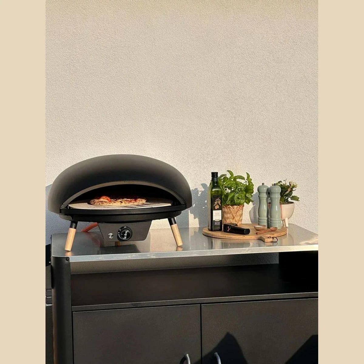 LeFeu Turtle Motion 3.1 Gas-Pizzaofen, 18-Zoll-Drehstein, batteriebetrieben, schnelles Backen 3