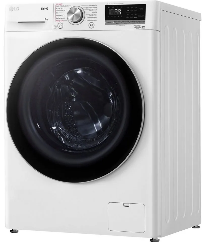 LG F4WV708P1E Waschmaschine, Energieeffizienz A, TurboWash Technologie 3