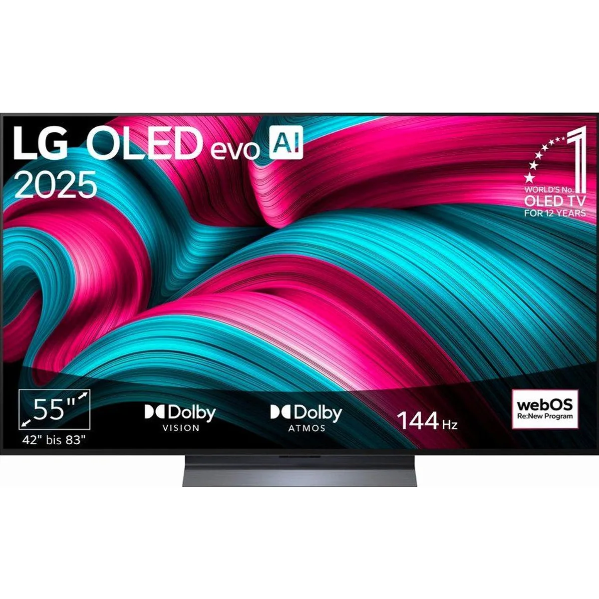 LG OLED55C5ELB OLED-Fernseher, 55 Zoll, 4K Ultra HD, AI-Prozessor