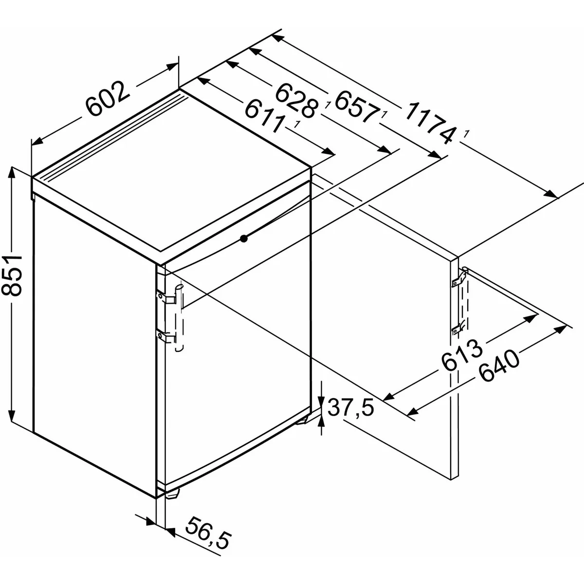 Liebherr GP 1496-20 Gefrierschrank, 85,1 cm hoch, 60,2 cm breit, 4-Sterne-Fach 4