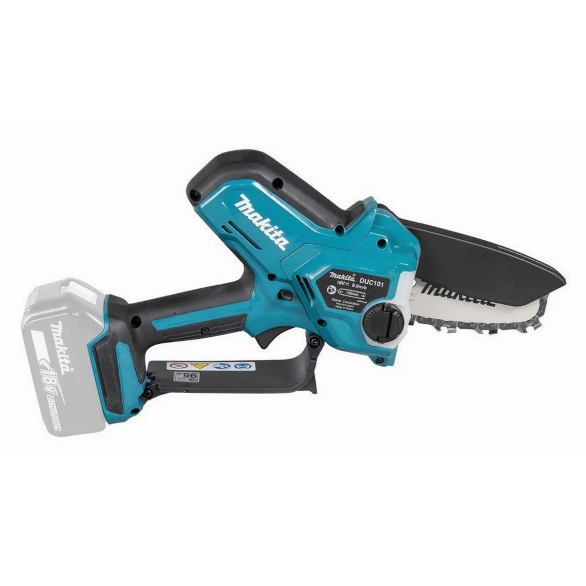 Makita DUC101Z Akku-Astsäge, 18V, 10 cm Kettenlänge, 8 m/s Schneidgeschwindigkeit Dieses Produkt der Marke Makita wird von uns als unabhängigem 3