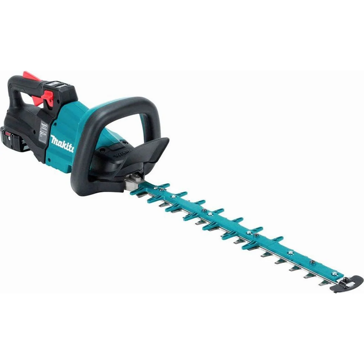 Makita DUH502Z Akku-Heckenschere, 50 cm Schnittlänge, 5-fach verstellbarer Griff Dieses Produkt der Marke Makita wird von uns als unabhängigem 4