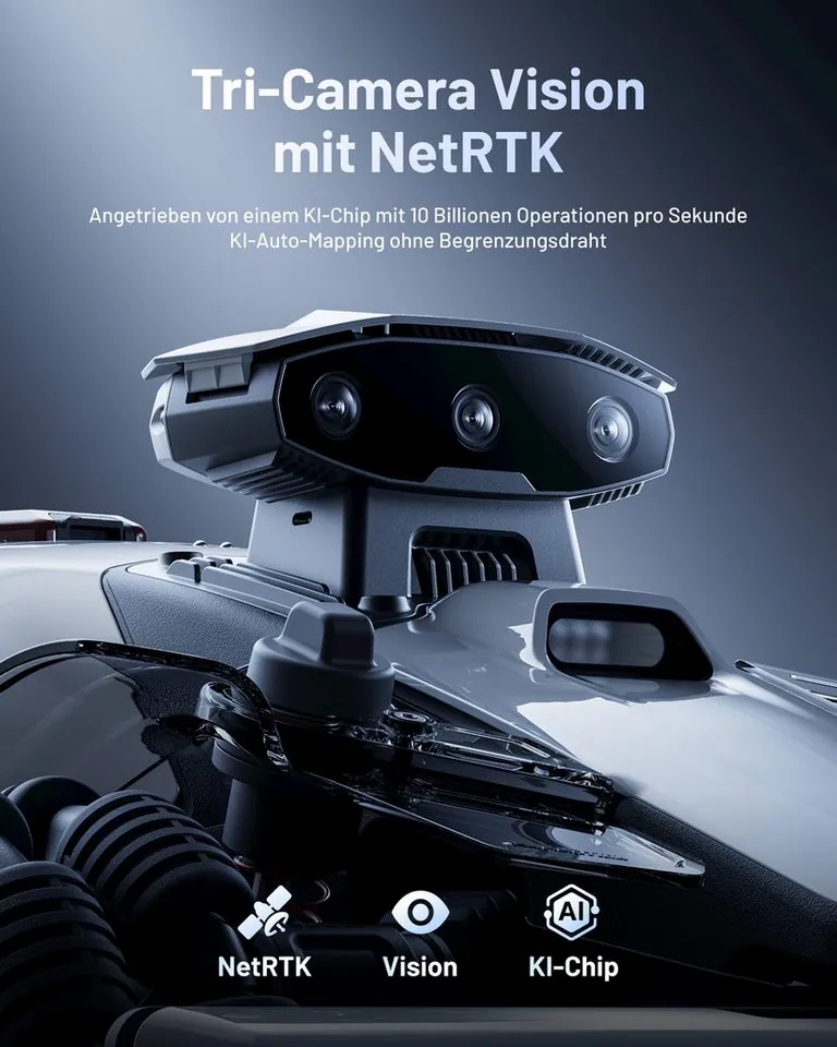 Mammotion LUBA Mini 2 AWD Mähroboter, KI-Vision, Randmähen, DropMow 2