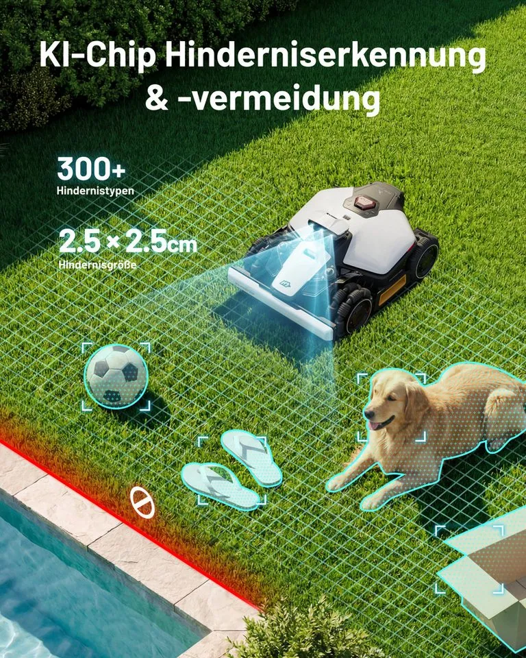 Mammotion LUBA Mini 2 AWD Mähroboter, KI-Vision, Randmähen, DropMow 5